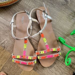 Dune London Baguette Jewel Sandals